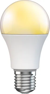 Produktbild von Muvit MIOBULB016, Intelligentes Leuchtmittel, Weiß, E27, Birnenförmige Glühbirne, Kaltweiße, Warmweiß, 2700 K