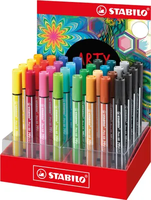 Produktbild von STABILO Fasermaler Pen 68 MAX 32er Tischdisplay ARTY Premium-Filzstift
