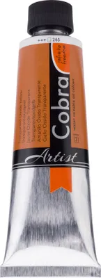 Image de Cobra Artist Peinture à l'huile miscible à l'eau Tube 150 ml Jaune oxyde transparent 265