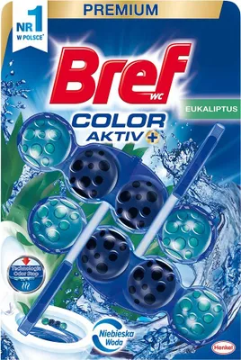 Zdjęcie produktu dla Bref Blue Activ Kostka WC Eukaliptus 2 x 50 g