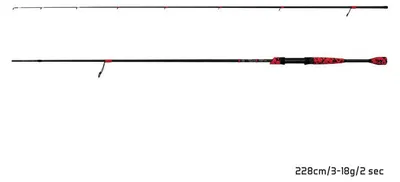Image de DELPHIN RedCODE, 2,28 m, 7,48 ft, 3-18 g, 2 brins, canne à lancer, 101002499