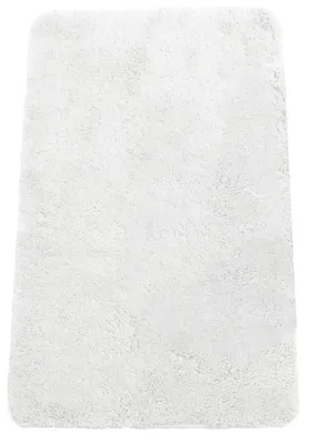 Imagen del producto de Alfombra antideslizante para baño, suave, de 70x120 cm, color blanco