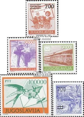 Produktbild von Briefmarken Jugoslawien 1989 Mi 2359,2389-2391,2392 (kompl.Ausg.) postfrisch Postdienst