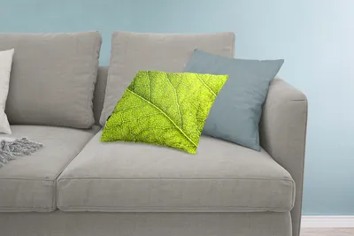 Produktbild von MuchoWow® Zierkissen Sofakissen Wohnzimmer Dekokissen 60x40 cm Grüne Inseln im Adersystem - Kopfkissen - Polster mit Foto
