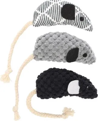 Obrázok produktu pre Hračka plyš Mozza myšky 3ks 4cm Flamingo