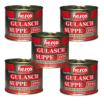Zdjęcie produktu dla Hesco Węgierska zupa gulaszowa extra koncentrat 5 puszek 1060ml