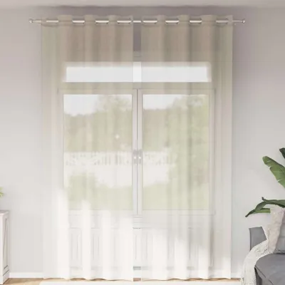 Produktbild von Möbel Voile Vorhänge mit Ösen 2 Stk. Creme 140x260 cm 4102075