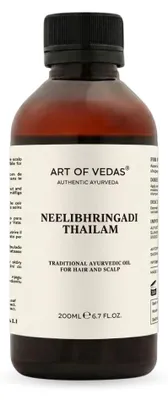 Produktbild von Art of Vedas Neelibhringadi Thailam 200ml - Ayurvedisches Haaröl für Kopfhaut und Längen