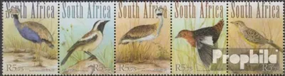 Produktbild von Briefmarken Südafrika 2010 Mi 1967-1971 Fünferstreifen (kompl.Ausg.) postfrisch Steppenvögel