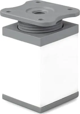Produktbild von Möbelfüße Stellfuß Verstellbar Kommodenfuß Schranfuße  4x4cm Höhe 6cm Weiß
