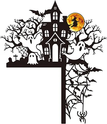 Produktbild von Halloween-Wandsticker, Halloween-Dekoration für den Hauseingang, Dekoration für den Außenbereich, Türdeko, geeignet für Fenster und Wände, einfach anzubringen