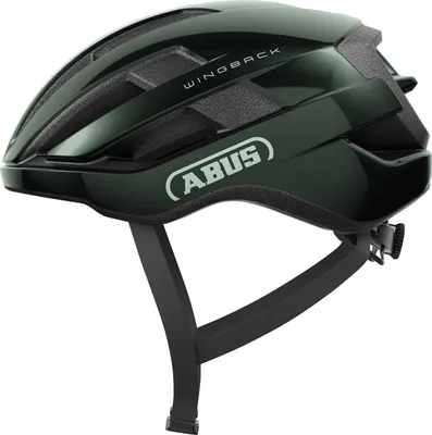 Produktbild von ABUS Rennradhelm WingBack – einfacher Roadhelm für sportliches Fahren im Alltag und in der Freizeit – für Erwachsene und Jugendliche – Grün, Größe L (57-61 cm)