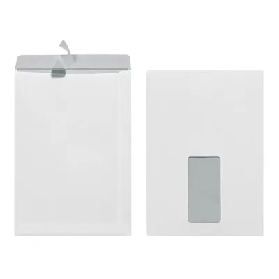 Produktbild von Herlitz Versandtasche DIN C5 mit Fenster haftklebend weiß 25 Versandtaschen