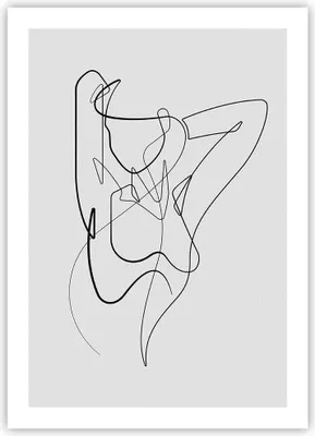 Produktbild von Poster - Poster ohne Rahmen - Frau Bleistift Linie - 50x70 cm - Wand Bild - Wanddeko - Wandbilder - Kunstposter - Wandposter - Bilder - Kunstdruck - Wanddekoration - Wandbild - P2XPA50x70-4991