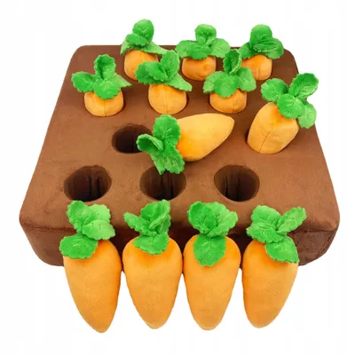 Produktbild von Plüschspielzeug Für Hund, Katze, Kaninchen, Karotten, Zum Ausziehen, Lernspielzeug