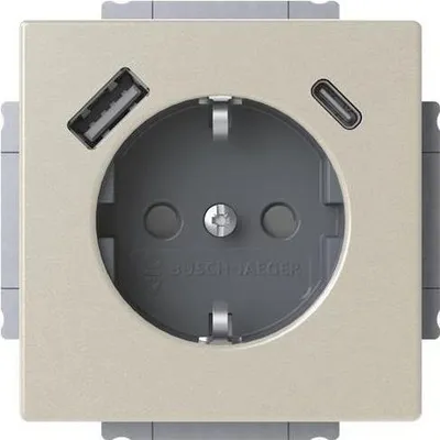 Obrázok produktu pre Busch-Jaeger SCHUKO Steckdose USB-A+C 20 EUCB2USBAC-866 (2CKA002011A6314)