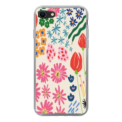 Produktbild von MuchoWow® Handyhülle Schutzhülle Hülle für iPhone SE 2022 Blumen - Gestaltung - Tulpe Silikon Softcase Handy Hülle - Schutzhülle
