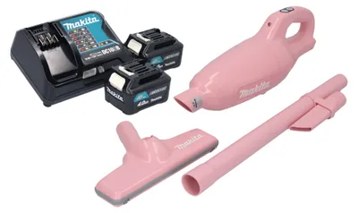 Produktbild von Makita CL 108 FDSMP Akku Staubsauger 12 V max. 0,6 L pink + 2x Akku 4,0 Ah + Ladegerät