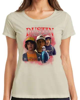 Produktbild von Dustin Henderson Stranger Fan Geschenk Retro 80er Vintage Hawkins Damen T-Shirt, Natur, S