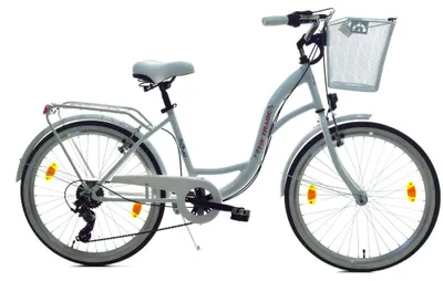 Produktbild von 24 Zoll Kinder Mädchen City Fahrrad Bike Rad Reflex Weiß Shimano 6 Gag