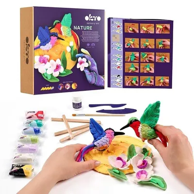 Zdjęcie produktu dla Zestaw kreatywny do modelowania 3D Kolibry Natura