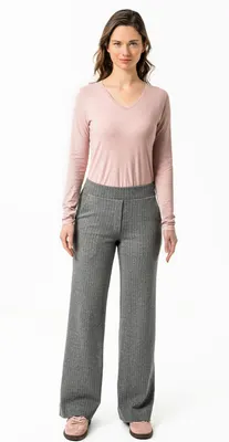 Produktbild von Damen-Hose „Sisile“ in Grey/Stripe von Living Crafts