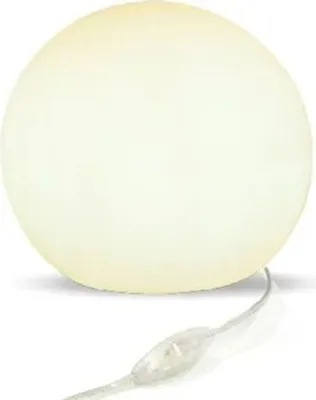Immagine prodotto di Lampada da tavolo rotonda Ø 40 cm H: 35 incl. LED E27 2700 K bianco caldo Interruttore a cavo TORI White Lampada a sfera Lampada da tavolo Soggiorno Camera da letto