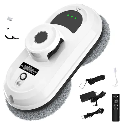 Immagine prodotto di Robot per la pulizia dei vetri, telecomando, pulizia efficiente del vetro, bianco