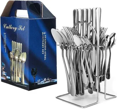 Produktbild von Famanu Besteckset 24-teilig für 6 Personen - Edelstahl, spiegelpoliert