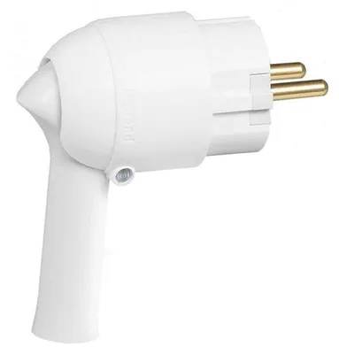 Image de Fiche électrique LEGRAND 2P+T 16A à extraction facile et sortie latérale blanc