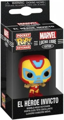Obrázok produktu pre POP Kľúčenka: Marvel Luchadores - Iron Man (prívesok na kľúče)