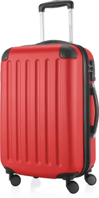 Produktbild von HAUPTSTADTKOFFER - Spree - Handgepäck mit Erweiterung, Koffer auf Rollen, Trolley Flugzeug Hartschalenkoffer Hand Luggage TSA, 55 cm, Cabin Bag max 42 Liter,Rot