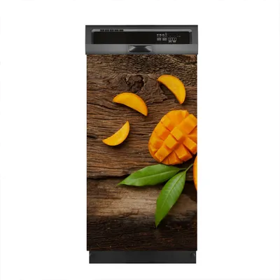 Produktbild von Magnete Dekorative 45x80 cm Küche Magnetmatte Spülmaschine - Früchte auf Holz