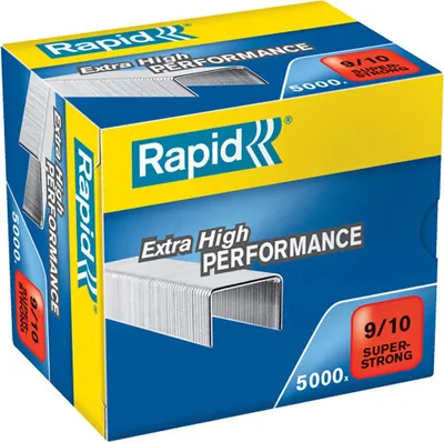 Produktbild von Rapid 9/10, Klammerpack, 9/10, 1 cm, 5000 Heftklammern, 9/10, Edelstahl