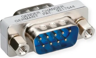 Produktbild von ROLINE Mini Gender Changer, 9pol. Stecker-Stecker