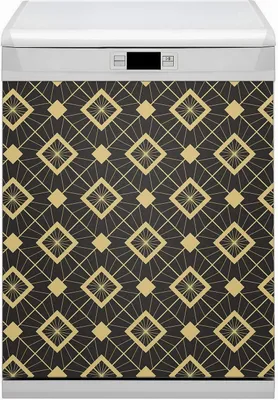 Produktbild von Abwaschbar 60x80 cm Geschirrspüle Magnetmatte Küche Dekorative  - Retro -Muster
