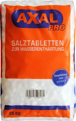 Produktbild von Axal Pro Salztabletten 25 kg Regeneriersalz zur Wasserenthärtung Siedesalztabletten