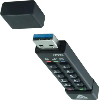 Produktbild von Apricorn ASK3, 32 GB, USB Typ-A, 3.2 Gen 1 (3.1 Gen 1), 77 MB/s, Kappe, Schwarz