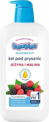 Zdjęcie produktu dla Nivea Bambino - Żel Pod Prysznic Jeżyna I Malina 1L - Delikatny Dla Skóry Dziecka
