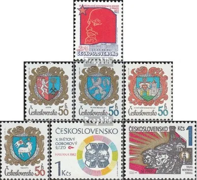 Produktbild von Briefmarken Tschechoslowakei 1982 Mi 2647,2651-2654,2655,2656 (kompl.Ausg.) postfrisch Partei