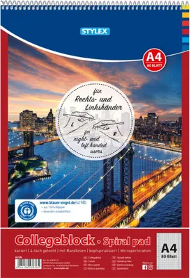 Immagine prodotto di Toppoint® 43876 Appunti - A4, 80 fogli, a scacchiera