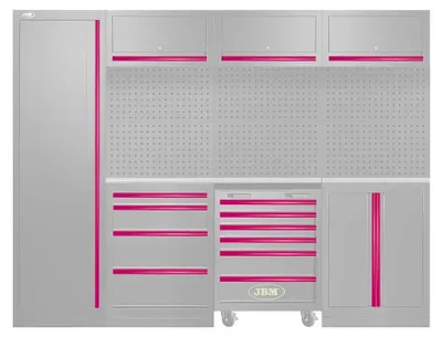 Obrázek produktu pro Sada rukojetí Jbm pro řadu 446, stříbrná, univerzální velikost