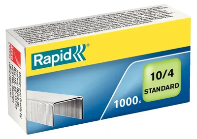 Produktbild von Rapid Heftklammern No. 10, 10/4 mm, verzinkt, 20 x 1000 Stück