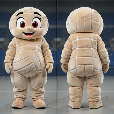 Produktbild von Beiges MASTICOT Volleyballnetz-Maskottchen