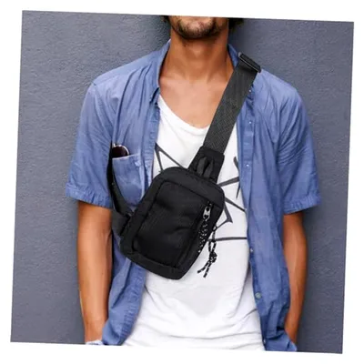 Produktbild von Herren Umhängetasche aus Oxford-Gewebe in Schwarz für Outdoor-Aktivitäten und Reisen