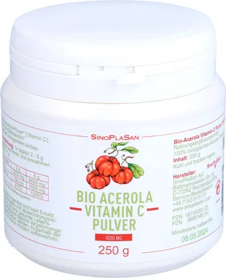 Produktbild von ACEROLA VITAMIN C 1000Mg, 250 g PUL