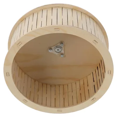 Productafbeelding van Omgoods - Houten Hamster Loopwiel voor Kleine Huisdieren