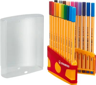 Produktbild von STABILO Fineliner - point 88 ColorParade - 20er Tischset in rot/orange - 20 verschiede…