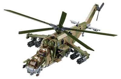 Productafbeelding van Sluban MI-24S aanvalshelikopter, 3-in-1, schaal 1/35, groen