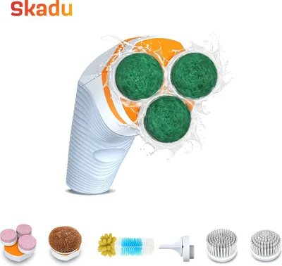 Immagine prodotto di Set di pulizia elettrico Skadu con 6 funzioni e batteria ricaricabile integrata per tutte le superfici domestiche e della cucina